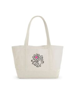 Keith Haring Baggu Flower Small Heavyweight Recycled Canvas Tote