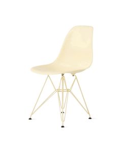 Herman Miller x HAY Eames Molded Recycled Plastic Side Chair - Powder Yellow