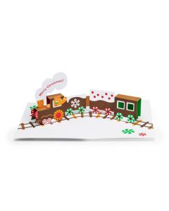 Gingerbread Train Holiday Cards - Set of 8