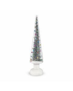 MoMA LED Snowy Wonderland Glass Lighted Tree