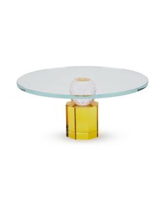 Faceted Crystal Cake Stand