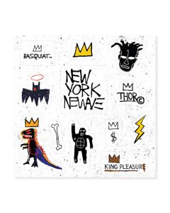 Jean-Michel Basquiat's Icons Apply Stickers - Set of 12