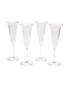 Bouquet Glass Stemware - Set of 4 - Champagne