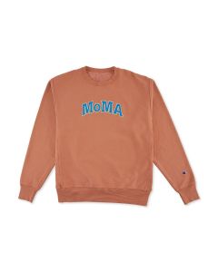 Champion Garment-Dyed Crewneck Sweatshirt - MoMA Edition Canyon Red