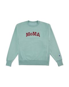 Champion Garment-Dyed Crewneck Sweatshirt - MoMA Edition Nimbus Green