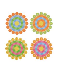 Yinka Ilori Radiant Blooms Recycled Leather Coasters - Set of 4